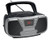 Riptunes Programmable CD Boombox- Portable Boombox, AM/FM Radio, with Bluetooth Black CDB232BT