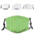 Fillter Face Cloth for adult Monochrome Geometric Pattern with Diagonal Square Check Reusable Windproof Mouth Anti Dust Double Protection -10 Fillters-