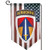 ZIQIANG Army - Ii Field Force W Airborne Tab LRRP with American Flag Home Flag Outdoor Flag Garden Flag Double Sided Flag