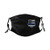 Thin Blue Line American Flag Shield Unisex Face Cover Reusable Face Masks with Filters Masks
