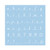 Rayher "Classical Scripture 1" Stencil Tab Bag- Multi-Colour- 30 x 30 cm