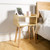EXILOT Nightstand Mid-Century Modern Bedside Table with Solid Wood Legs Minimalist and Practical End Side Table- Light Walnut.