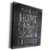 3dRose Andrea Haase Inspirational Typography - Chalkboard Art with handwritten quote A Home filled with love and laughter - Museum Grade Canvas Wrap -cw-261651-1-