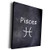 3dRose TDSwhite  Zodiac - Pisces Symbol Zodiac Sign Horoscope Chalkboard Design - Museum Grade Canvas Wrap -cw-269264-1-
