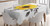Ambesonne Flower Decor Tablecloth, Watercolored Image of Single Flower and Leaves Abstract Design Modern Art, Dining Room Kitchen Rectangular Table Cover, 60W X 84L inches, Yellow and Grey