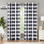 Melodieux Buffalo Check Plaid Blackout Curtains 84 Inches Long for Bedroom- Living Room Thermal Insulated Room Darkening Grommet Drapes- Black White- 50 x 84 Inch- 2 Panels
