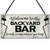 Winwinfly Welcome to The Backyard Bar  and  Grill Metal Sign Outdoor Pool Backyard bar Signs