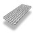 LCGGDB Grey Polyester Picnic Table Fitted Tablecloth Cover-Triangle Polygonal Pattern Elastic Edged Fitted Table Cloth-24in x 48in -4ft--for Camping- Dining- Outdoor- Park- Patio