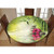 Spa Elastic Edged Polyester Fitted Tablecolth -Stones Bamboo Leaves- XSmall Round Fitted Table Cover - Fits Tables up to 39" Diameter-The Ultimate Protection for Your Table