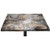 Lyzelre Marble Elastic Edged Polyester Fitted Table Cover- Retro Style Paintbrush Colors in Marbling Texture Watercolor Artwork Fitted Square Table Cloths- Fit 36"x36" Square Table for Banquet