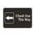 Check Out This Way with Left Arrow Feature Department Vinyl Sticker Decal 8"