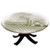 Elastic Edged Polyester Fitted Table Cover-Wooden Cottage with Windmill Meadows and Shruberry Idyllic Landscape Decoration-Fits up 40"-44" Diameter Tables-The Ultimate Protection for Your Table-Green