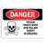 Danger - Poison Check MSDS Follow Safety Guidelines - Label Decal Sticker Retail Store Sign Sticks to Any Surface 8"