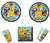 Pokemon Party Bundle 9" Plates (16) Cups (16) Napkins (16)