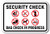 Security Check Bag Check in Progress Sign Label Decal Sticker 8"