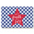 Doormats Entrance Rugs Red Star Independence Day Entryway Door Mats Blue Plaid Check Buffalo Floor Mats Apartment Office Front Door 20 x 31.5 inches