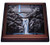 3dRose Image of a bridge over a waterfall- with a pool below. - Trivets -trv-334329-1-