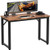 LEMBERI Computer Desk 39 inches- Home Office Student Desk- Study Writing Work Table?Stable Modern Simple Style PC Desk for Small Space?Workstation-Rustic Brown
