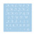 Rayher Stencil Classical Scripture 2 Tab Bag- Plastic- Multi-Colour- 30 x 30 cm