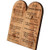 Engraving of the Ten Commandments from Olive Wood in Hebrew & English by Bethlehem Gifts TM