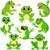 48 Pieces Funky Frogs Cut-Outs Cute Frog Accent Bulletin Board Cut-Outs Spring Bulletin Board School Classroom Cutouts Summer Fall Theme Party Cool Jumping Frogs Cutouts with Glue Point Dots