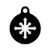 fagraphix Chaos Symbol Round Keychain with Tab Engraved v1 Black