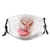 Funny Goat Face Tongue Out Animal Smile Mouth Fashion Face Mask with Filter Pocket Washable Face Bandanas Balaclava Reusable Fabric Mask with 2 Pcs Filters