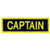 EagleEmblems PM3403 Patch-Fire-Tab-Captain -YLW/Blk- -1.25x4''-
