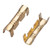 Brass Crimp Terminals- Terminal Connectors- 100pcs Docking Connector Line Pressing Button Quick Wiring Terminals 0.5-1.5mm Square