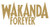 Black Panther Wakanda Forever Vinyl Sticker Decals for Car Bumper Window Laptop Tablet Phone -3' x 1.5"- Gold-