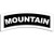 LPF USA Black/White Mountain Tab Shaped Sticker -Army Military-