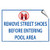 Remove Street Shoes Before Entering Pool Area Activity LABEL DECAL STICKER Sticks to Any Surface