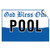 God Bless Our Pool Activity Pool LABEL DECAL STICKER Sticks to Any Surface