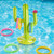 Inflatable Cactus Ring Toss Pool Games Toys with 4 Pcs Rings Floating Swimming Pool Ring for Multiplayer Water Pool Games Kids Adults Family Summer Pool Beach Floats Outdoor Party Favors