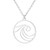 Round Shape Sea Wave Pendant Necklace Nature Surf Ocean Wave Long Chian Necklace for Women Girls Circle Jewelry -silver- Round Shape Sea Wave Pendant Necklace Nature Surf Ocean Wave Long Chian Necklace for Women Girls Circle Jewelry -silver-