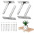 Floating Shelf Brackets- 4 Pcs Heavy Duty Floating Shelf Hardware Hidden Shelf Brackets- 4 Inch Metal Shelf Brackets Blind Shelf Support for Floating Wood Shelves - Invisible Shelf Support -5 inch-