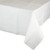 Creative Converting Tissue/Poly Tablecover Plain White Paper Tablecloth- 54" x 108"