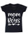 shop4ever Mom of Boys Women's V-Neck T-Shirt Small Black 0