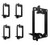 BestMounts -Low Voltage Mounting Bracket 1 Gang Multipurpose Drywall Mounting Wall Plate Bracket -1 Gang -5 Pack--