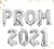 PROM 2021 Balloons Banner 16 inch letter Balloons Foil Mylar Balloons Set for Graduation Party Decorations Supplies-Graduate Balloons-Retirement- Congrats Grad Party Supplies -prom2021 silver