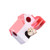 F Fityle Hamster House Small Villa Environmental Protection and Ventilation Wooden House Hamster Villa Ecological Board Hamster Pointed loft - Pink