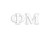 Officially Licensed Phi Mu 8" x 3" Window Decal - White