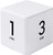 Cube Timer 1- 3- 5- 10 Minutes Time Management- Home Office Desk Timer Kitchen Timer Kids Timer Workout Timer for Classroom- Meeting- Cooking- Study- Homework -White-