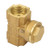 Check Valve DN15 Horizontal Non-Return One-Way Swing Check Valve Brass Pipe Valve Control for Water Oil Acidic Media