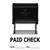 Paid Check w/Date CK Line Self Inking Rubber Stamp -Black Ink- X-Large