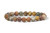 Cherry Tree Collection Natural Semi-Precious Gemstone Beaded Stretch Bracelet 8mm Round Beads 7" -Red Creek Jasper-
