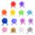 Coitak 14 PCS Pull Bow- Large Organza Pull Bow Present Wrapping Pull Bow with Ribbon for Wedding Present Baskets- 6 Inches- Mixed Color