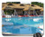 Mouse Pad - Water Park Thatch Umbrellas Blue Pool