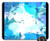 Mouse Pad - Watercolor Texture Background Paint Splatter Blue