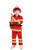 yolsun Fireman Role Play Costume for Kids, Boys' and Girls' Firefighter Dress up and Play Set (7 pcs) (4-5y, red)